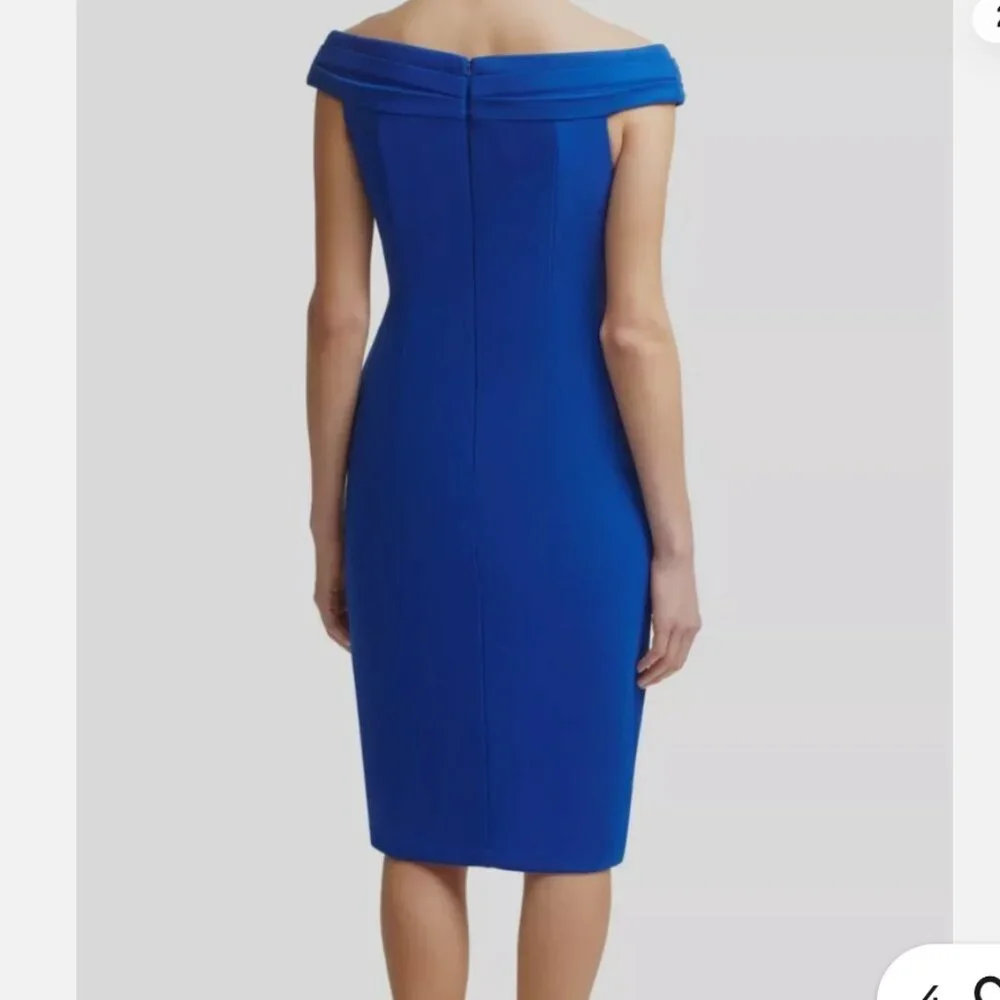 CALVIN KLEIN ROYAL BLUE WOMEN'S SLEEVELESS STARBURST SHEATH DRESS - Picture 2 of 10